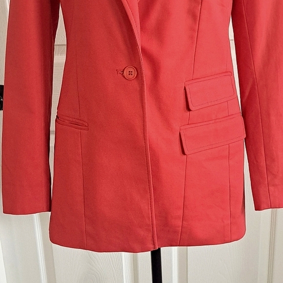 Kenneth Cole New York Tailored Hip Length Structured Suit Blazer Jacket - Picture 5 of 8